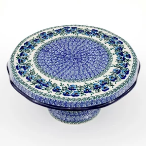 Tortownica ceramiczna 148 <br> 2273X Kobaltowe bratki
